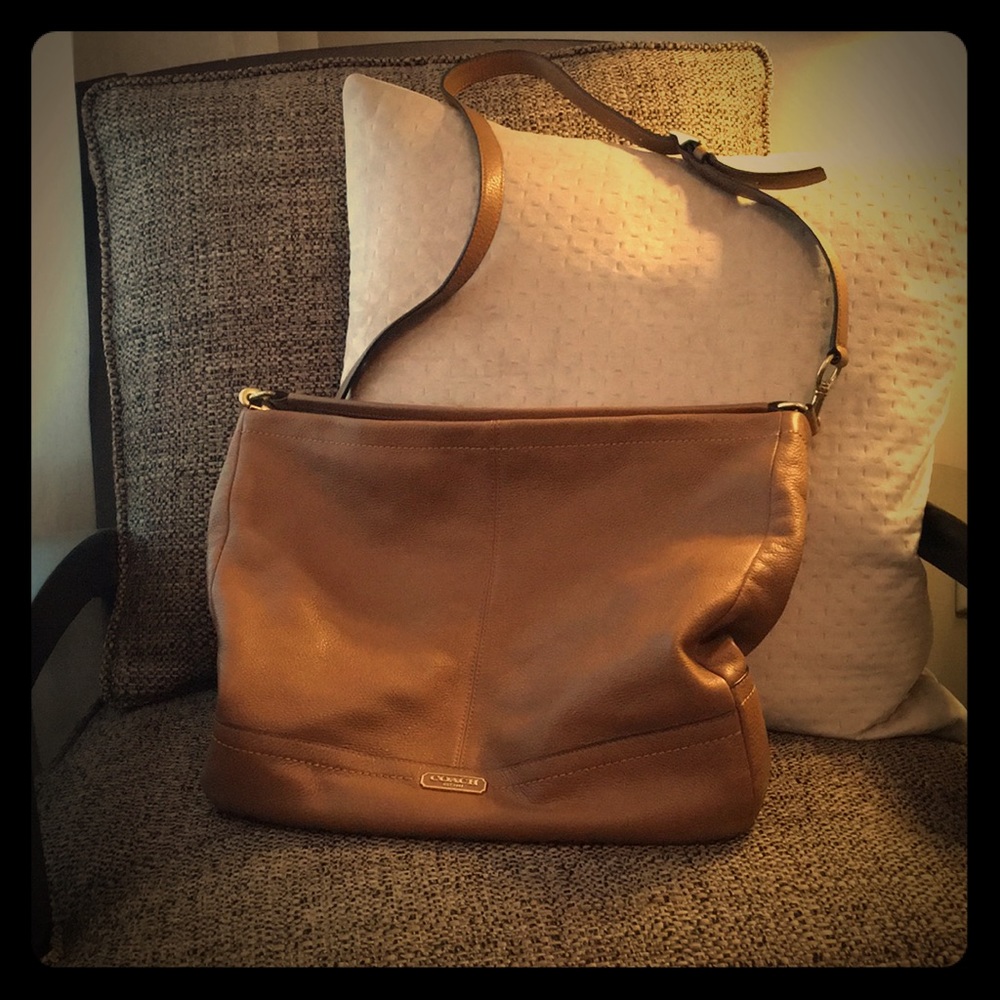 Coach Crossbody Brown Leather Bag 👜